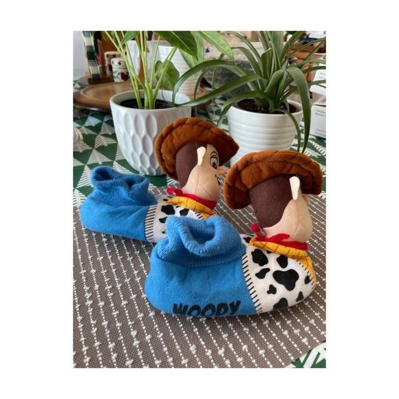 Disney Woody Toy Story Slippers Sz 7/8 Toddler - Picture 4 of 7